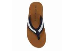 Restoration Mens Marina Flip Flop Sandal - Navy -Outlet Step In Style Store US 01 502361 05