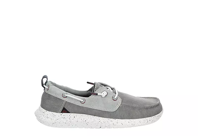 Reef Mens Swellsole Pier Boat Shoe - Grey 2 Reef Mens Swellsole Pier Boat Shoe - Grey - Image 2