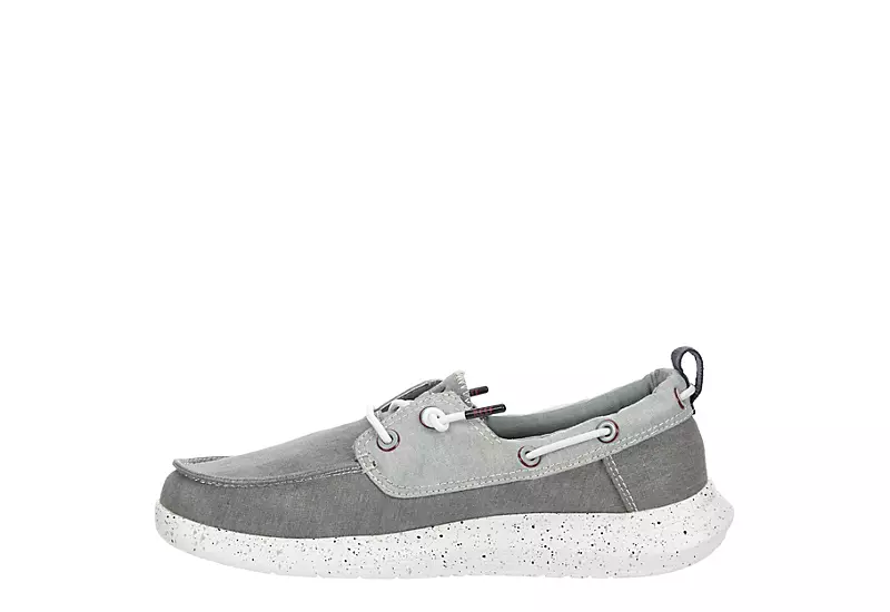 Reef Mens Swellsole Pier Boat Shoe - Grey 4 Reef Mens Swellsole Pier Boat Shoe - Grey - Image 4