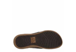 Reef Mens Cushion Spring Lux Flip Flop Sandal - Brown -Outlet Step In Style Store US 01 502372 06