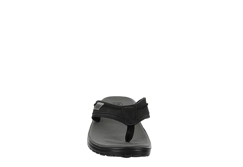 Heydude Mens Sami Flip Flop Sandal - Black 3 Heydude Mens Sami Flip Flop Sandal - Black - Image 3