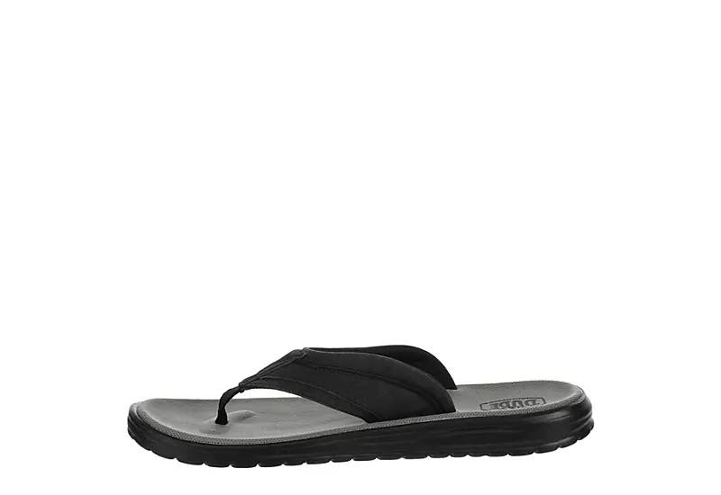 Heydude Mens Sami Flip Flop Sandal - Black 4 Heydude Mens Sami Flip Flop Sandal - Black - Image 4