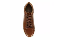 Franco Fortini Mens Devon Lace Up Sneaker - Cognac -Outlet Step In Style Store US 01 502413 05