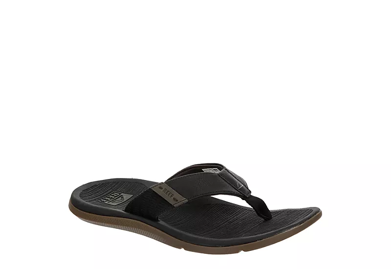 Reef Mens Santa Ana Flip Flop Sandal - Black 1 Reef Mens Santa Ana Flip Flop Sandal - Black