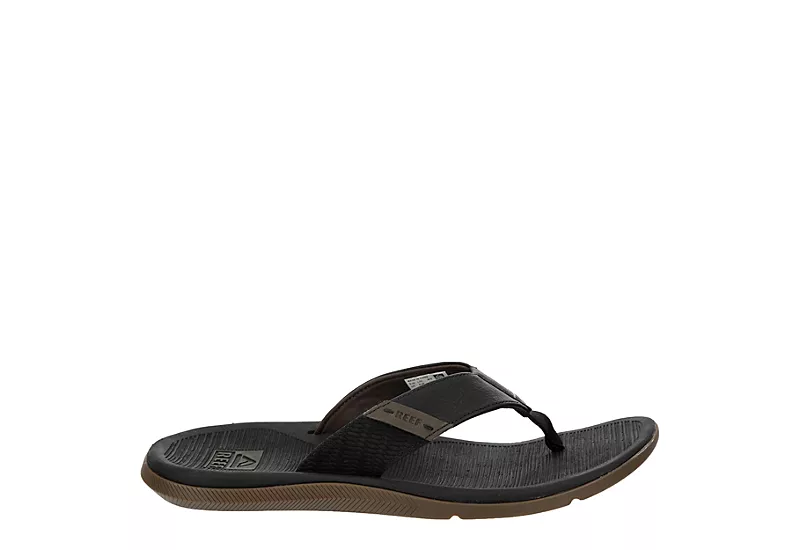 Reef Mens Santa Ana Flip Flop Sandal - Black 2 Reef Mens Santa Ana Flip Flop Sandal - Black - Image 2
