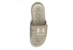 Under Armour Mens Ignite Pro Slide Sandal - Khaki -Outlet Step In Style Store US 01 502426 03