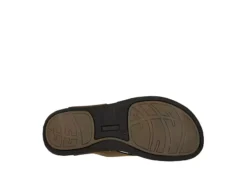 Franco Fortini Mens Newport Flip Flop Sandal - Tan -Outlet Step In Style Store US 01 502429 06