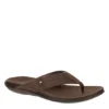 Franco Fortini Mens Newport Flip Flop Sandal - Dark Brown