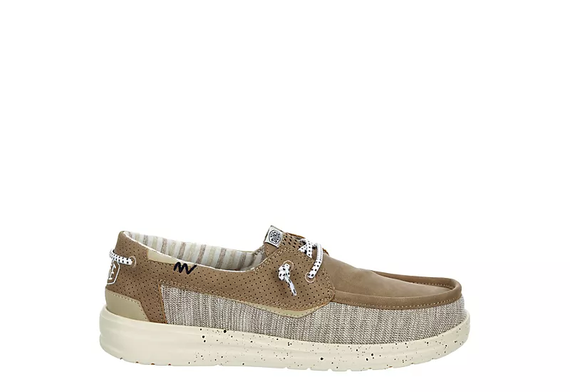 Heydude Mens Welsh Boat Shoe - Tan 2 Heydude Mens Welsh Boat Shoe - Tan - Image 2