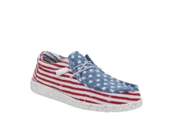 Heydude Mens Wally Slip On Sneaker - Red