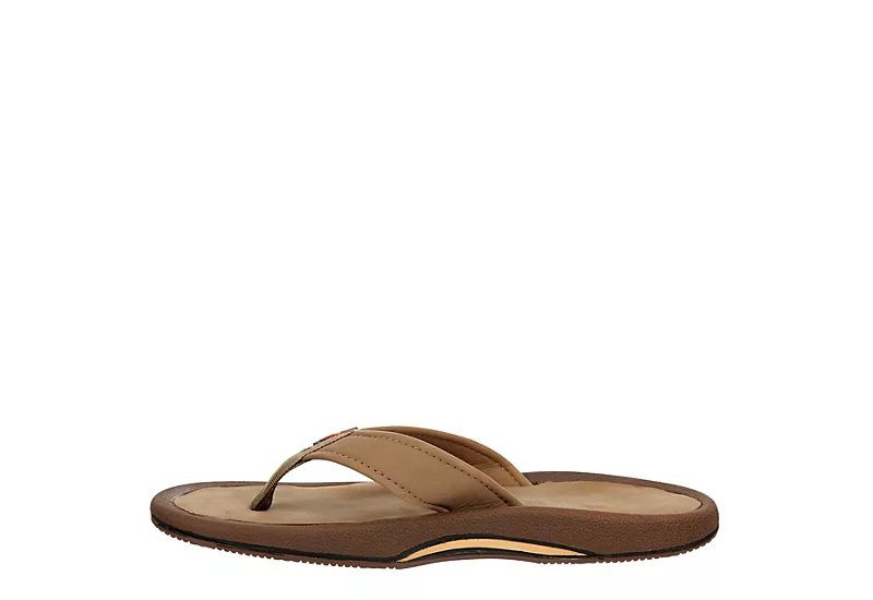 Rainbow Sandals Mens The Navigator Flip Flop Sandal - Brown 4 Rainbow Sandals Mens The Navigator Flip Flop Sandal - Brown - Image 4