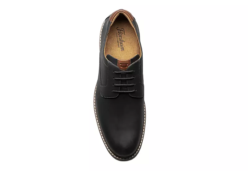 Florsheim Mens Norwalk Plain Toe Oxford - Black 6 Florsheim Mens Norwalk Plain Toe Oxford - Black - Image 6