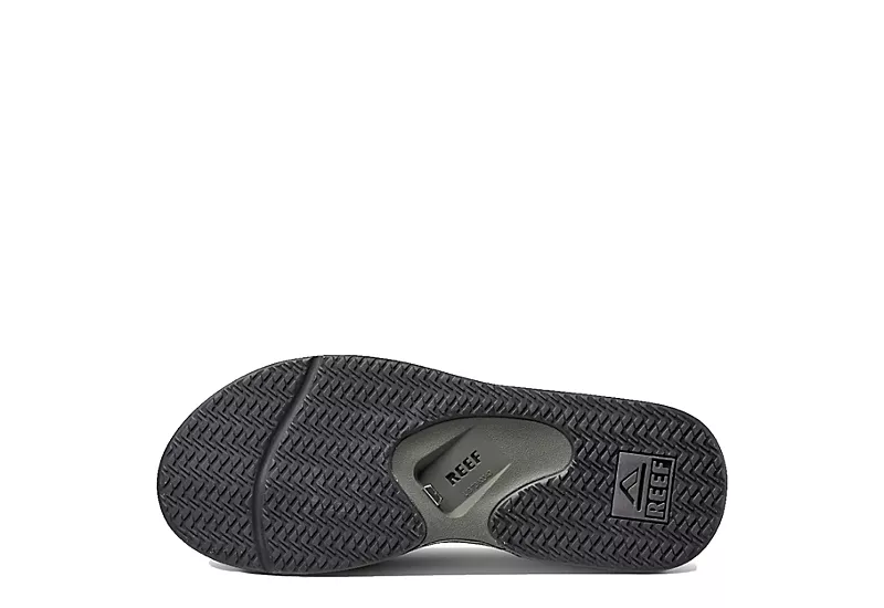 Reef Mens Fanning Flip Flop Sandal - Grey 4 Reef Mens Fanning Flip Flop Sandal - Grey - Image 4