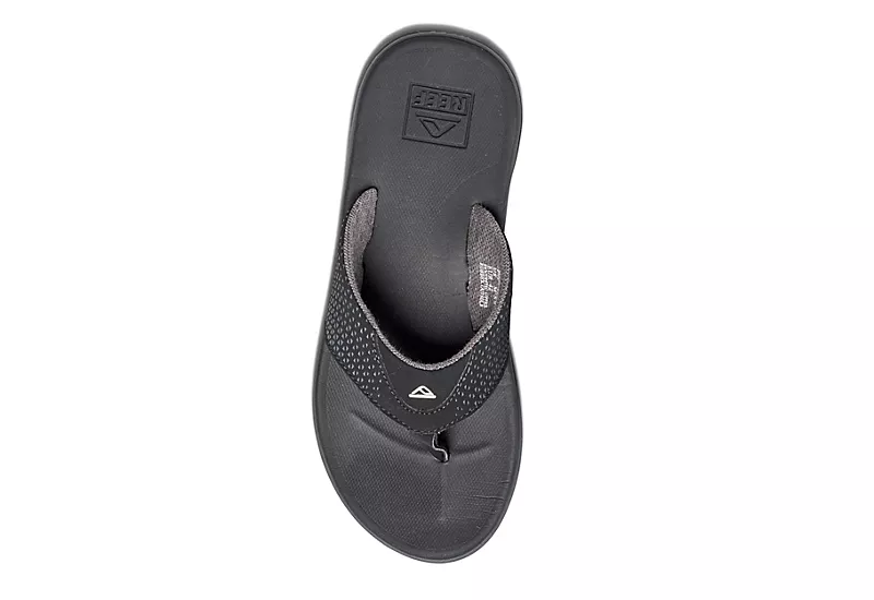 Reef Mens Rover Flip Flop Sandal - Black 3 Reef Mens Rover Flip Flop Sandal - Black - Image 3