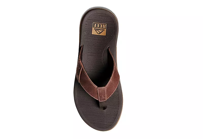 Reef Mens Santa Ana Flip Flop Sandal - Brown 3 Reef Mens Santa Ana Flip Flop Sandal - Brown - Image 3