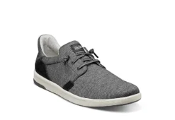 Florsheim Mens Crossover Canvas Plain Toe Slip On Sneaker - Black
