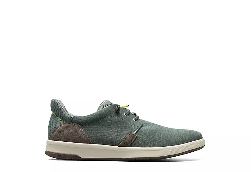 Florsheim Mens Crossover Canvas Plain Toe Slip On Sneaker - Green 2 Florsheim Mens Crossover Canvas Plain Toe Slip On Sneaker - Green - Image 2