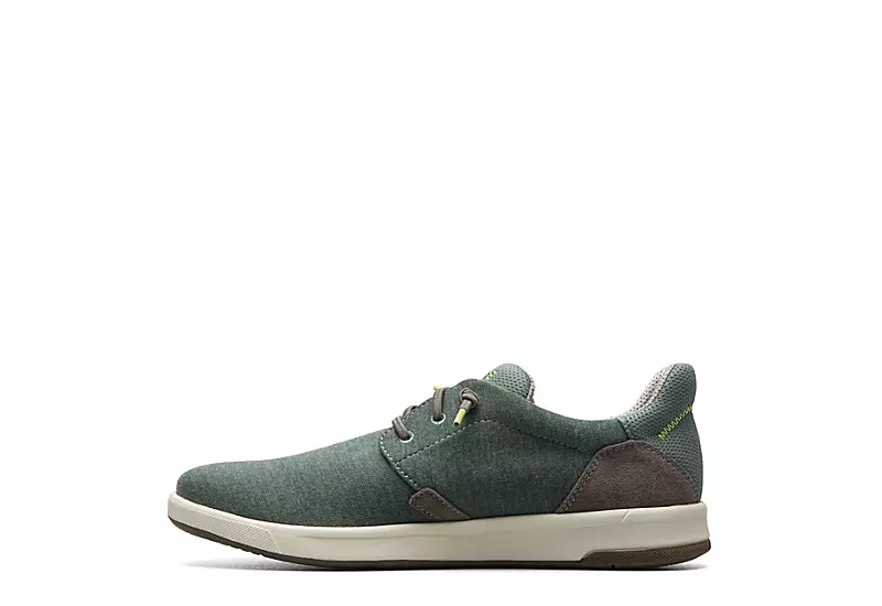Florsheim Mens Crossover Canvas Plain Toe Slip On Sneaker - Green 4 Florsheim Mens Crossover Canvas Plain Toe Slip On Sneaker - Green - Image 4