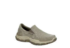Skechers Mens Respected Slip On Sneaker - Taupe