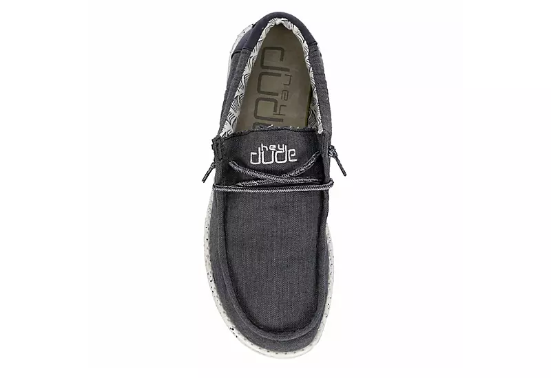 Heydude Mens Wally Slip On Sneaker - Navy 6 Heydude Mens Wally Slip On Sneaker - Navy - Image 6