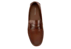 Franco Fortini Mens Daven Penny Loafer Oxford - Cognac -Outlet Step In Style Store US 01 524048 05