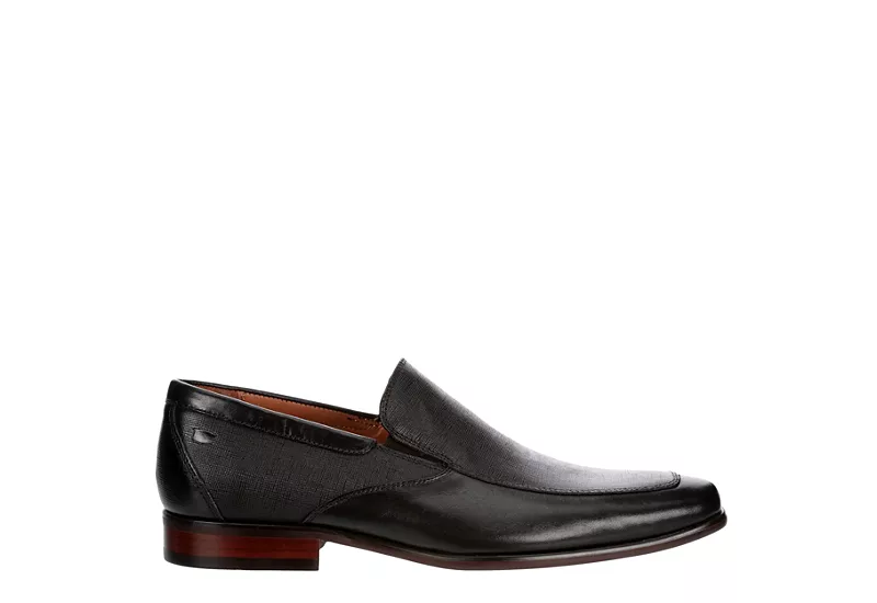 Florsheim Mens Postino Moc Toe Venetian Slip On Oxford - Black 2 Florsheim Mens Postino Moc Toe Venetian Slip On Oxford - Black - Image 2