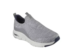 Skechers Mens Arch Fit Slip On - Grey