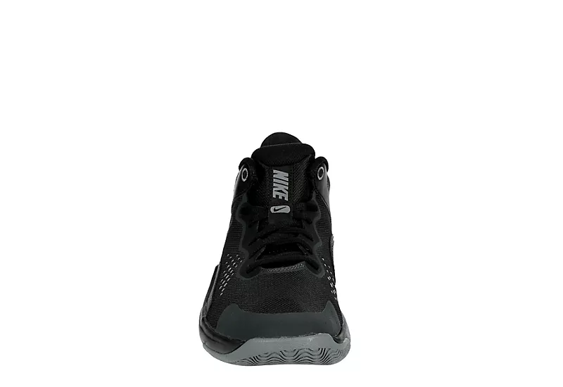 Nike Mens Fly By Mid 3 Basketball Shoe - Black 3 Nike Mens Fly By Mid 3 Basketball Shoe - Black - Image 3