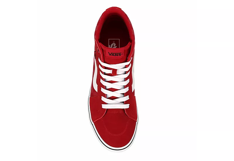 Vans Mens Filmore High Top Sneaker - Red 6 Vans Mens Filmore High Top Sneaker - Red - Image 6