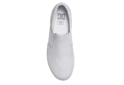Dc Shoes Mens Trase Slip On Sneaker - White -Outlet Step In Style Store US 01 600695 03