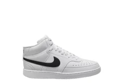 Nike Mens Court Vision Mid Sneaker - White