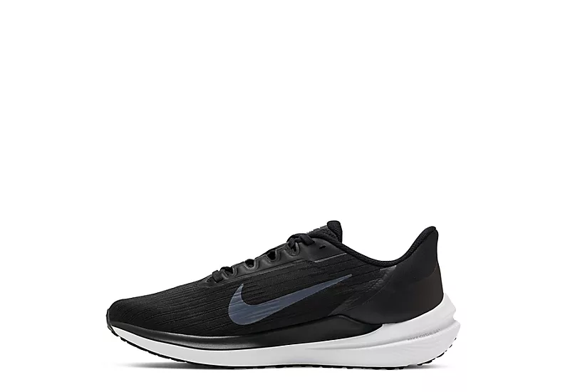Nike Mens Air Winflo 9 Running Shoe - Black 3 Nike Mens Air Winflo 9 Running Shoe - Black - Image 3