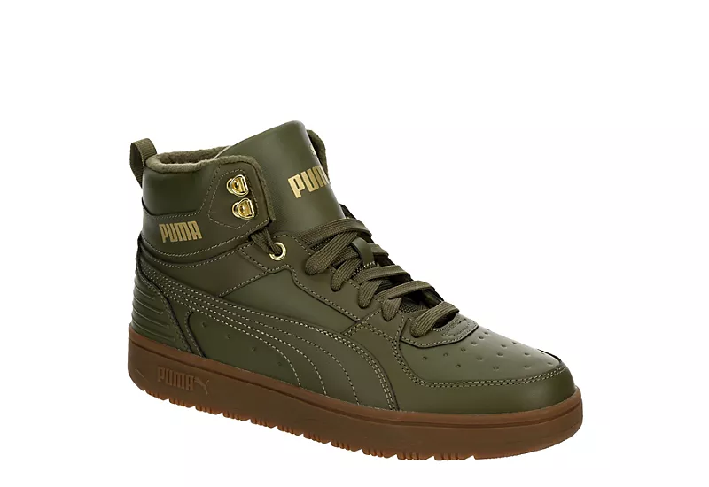 Puma Mens Rebound Rugged Sneaker Boot - Olive 1 Puma Mens Rebound Rugged Sneaker Boot - Olive