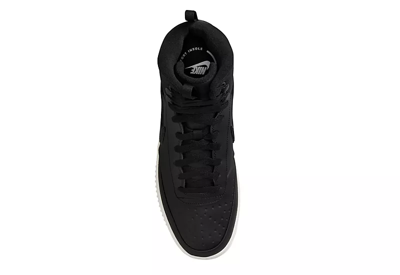 Nike Mens Court Vision Mid Winter Sneaker Boot - Black 4 Nike Mens Court Vision Mid Winter Sneaker Boot - Black - Image 4