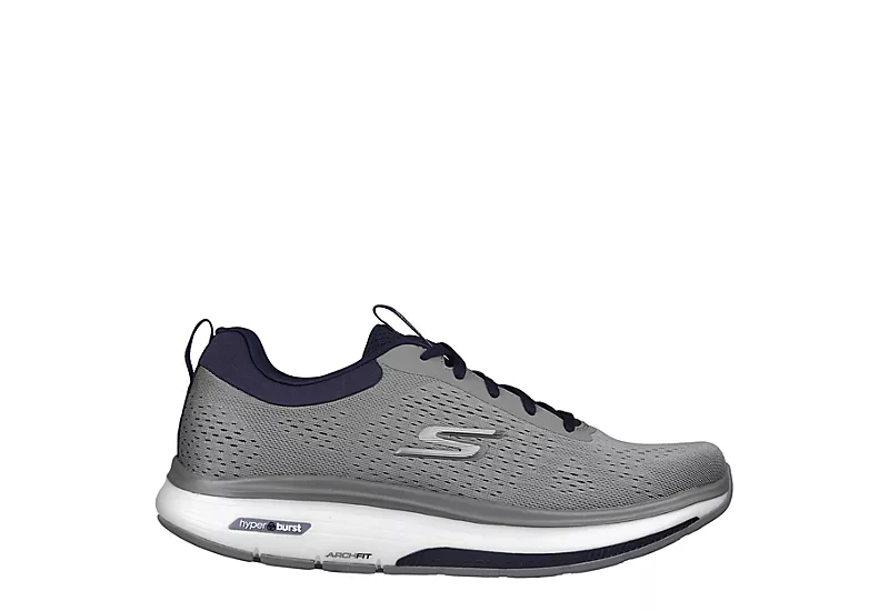Skechers Mens Go Walk Workout Walker - Grey 2 Skechers Mens Go Walk Workout Walker - Grey - Image 2