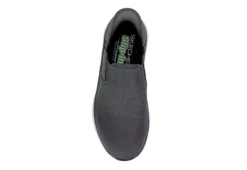 Skechers Mens Slip-ins Dlux Walker Orford - Dark Grey -Outlet Step In Style Store US 01 601364 05