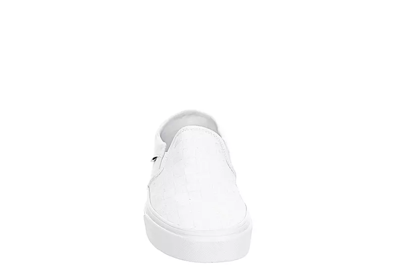 Vans Mens Asher Slip On Sneaker - White 3 Vans Mens Asher Slip On Sneaker - White - Image 3