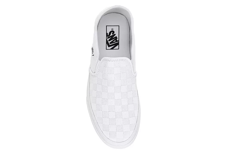 Vans Mens Asher Slip On Sneaker - White 6 Vans Mens Asher Slip On Sneaker - White - Image 6